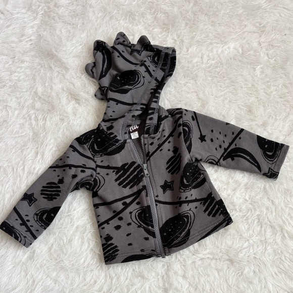 Tea Collection Other - Tea Collection Gray and Black Planet Hoodie